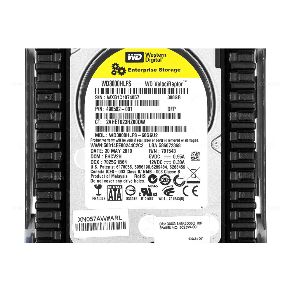 502599-001  HP 300GB 10K 6G SATA 3.5 LFF HARD DRIVE FOR Z600